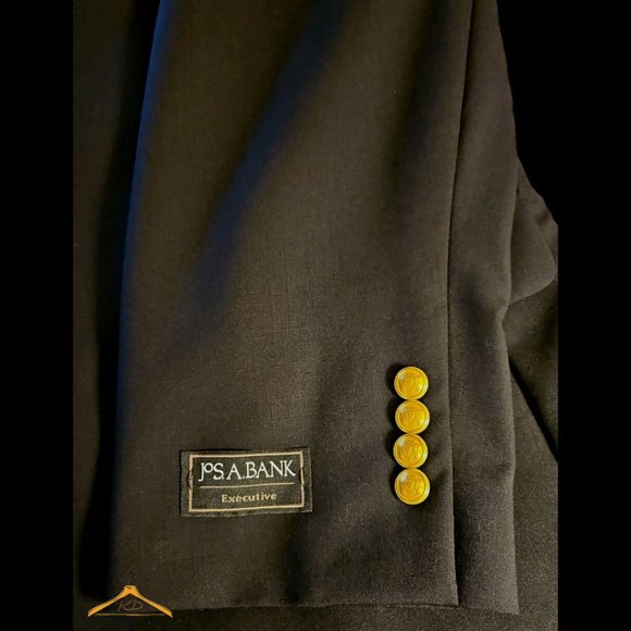 Jos. A. Bank Executive Collection Blazer - 48S, Black, Gold Buttons, NWT - Picture 6 of 12